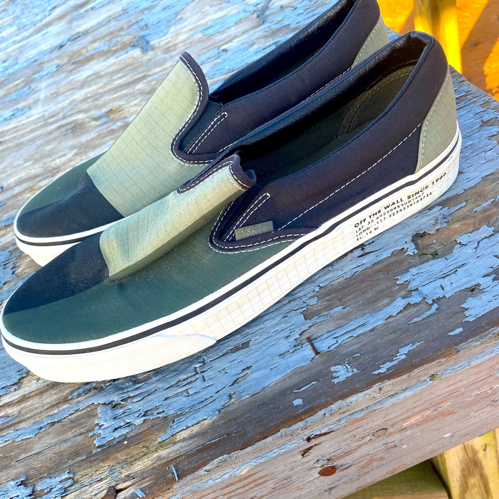 Green Vans. Mens Size 10.5